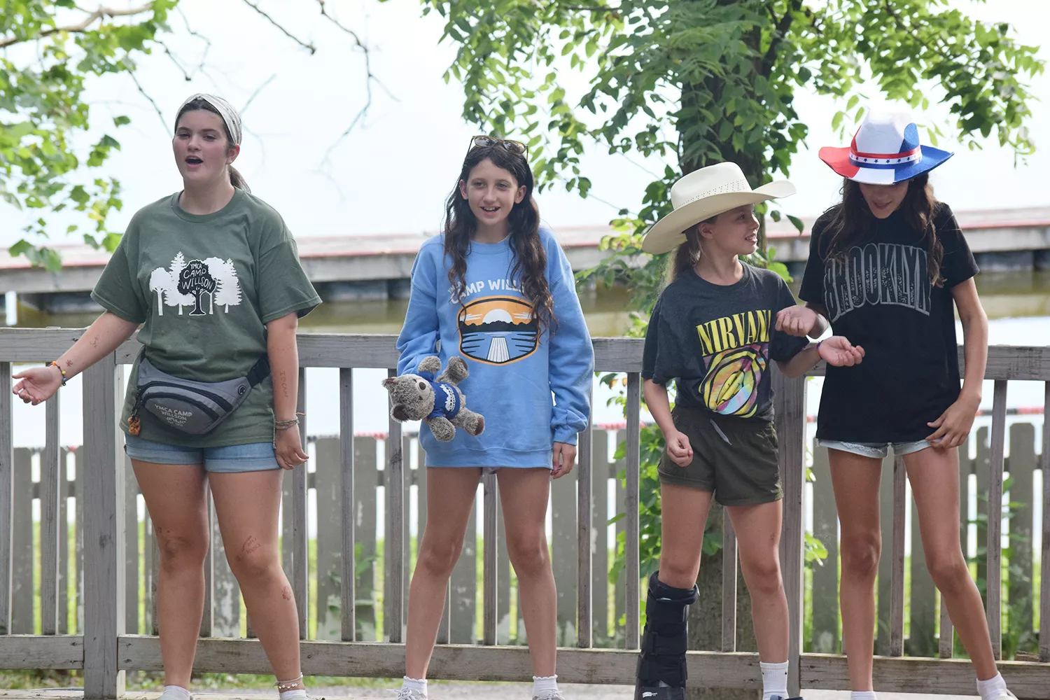 campers performing on stage